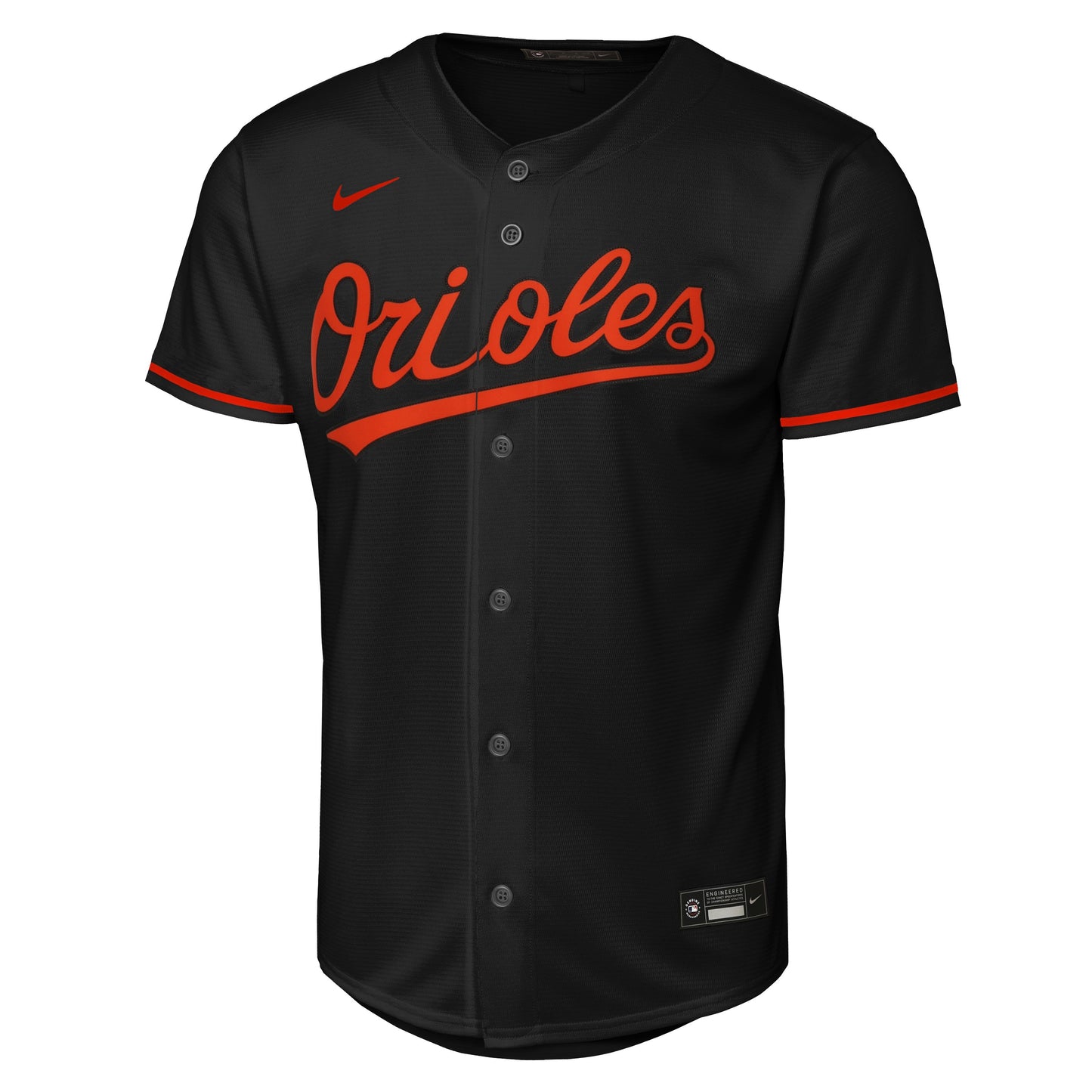 NIKE Youth Baltimore Orioles Gunnar Henderson Black Alternate Replica Jersey Official Team Jersey Sports Fan Apparel Official NFL Team Jersey Football Fan Apparel