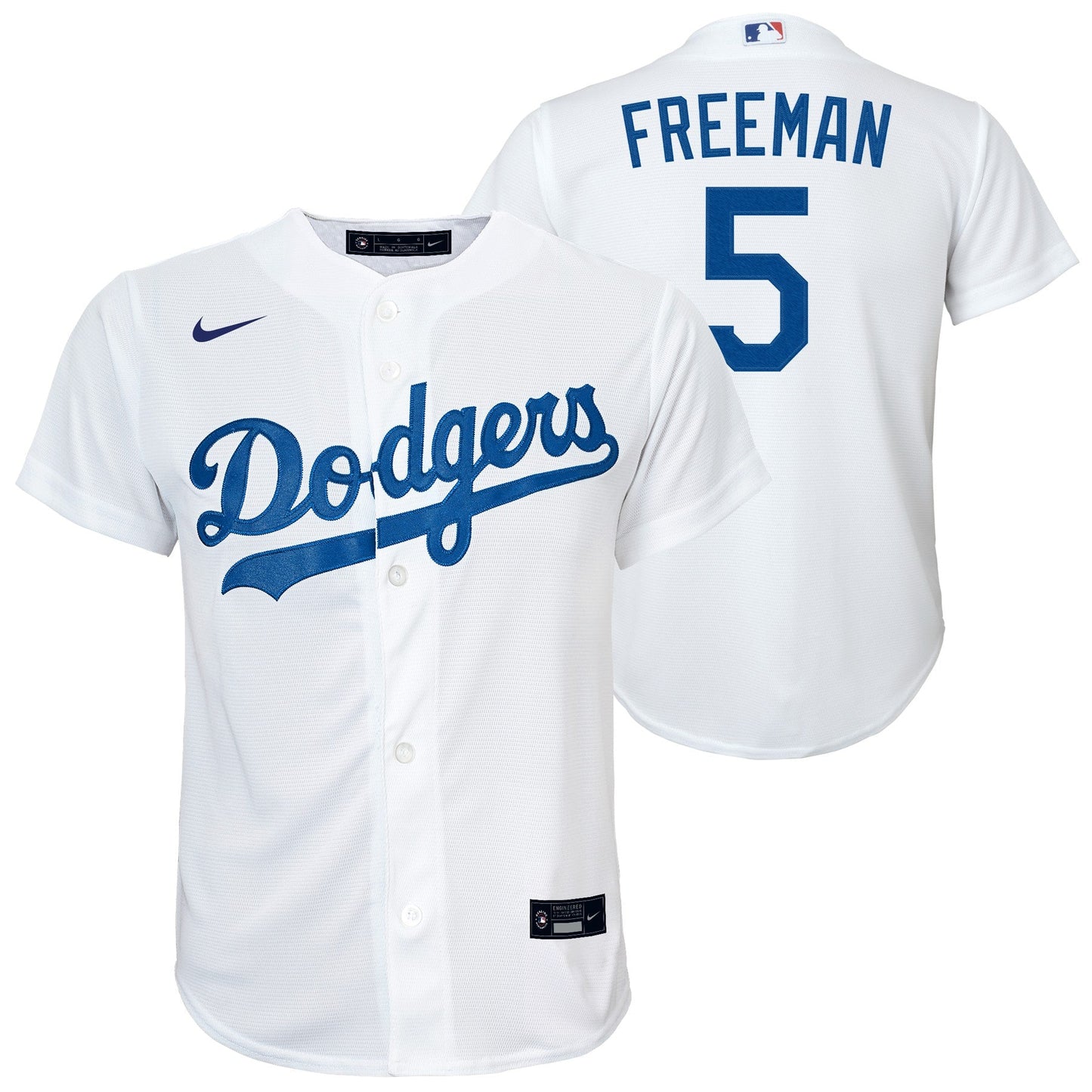 Youth Freddie Freeman Los Angeles Dodgers White Home Replica Player Jersey Official Team Jersey Sports Fan Apparel Official NFL Team Jersey Football Fan Apparel
