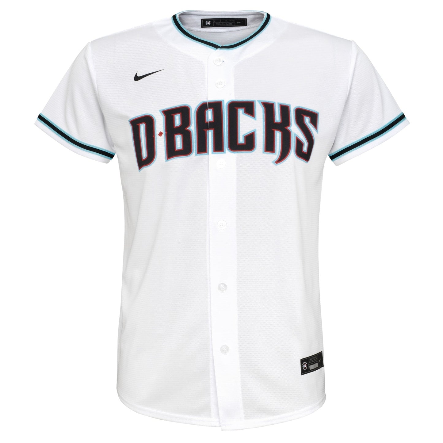 Youth Corbin Carroll Arizona Diamondbacks White Home Replica NIKE Screen Print Jersey Official Team Jersey Sports Fan Apparel Official NFL Team Jersey Football Fan Apparel