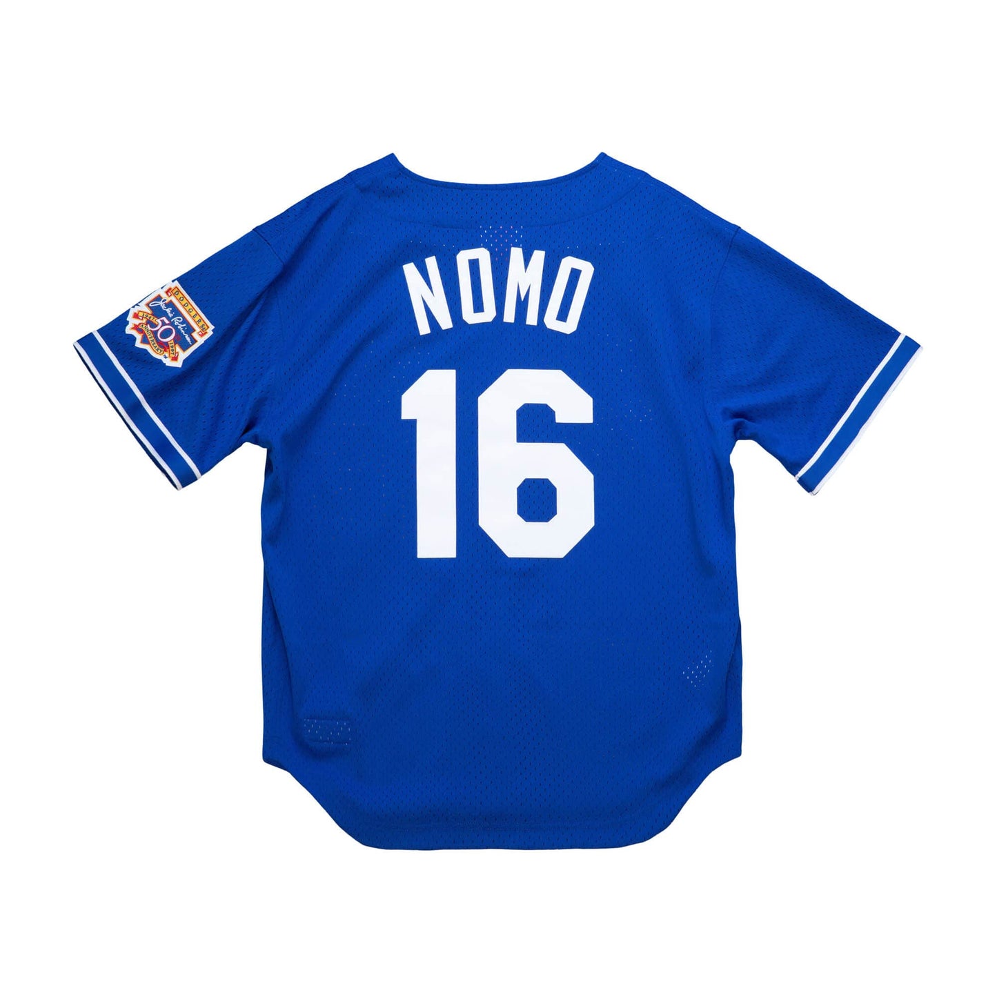 Men's Los Angeles Dodgers Hideo Nomo Mitchell & Ness Royal Cooperstown Collection Mesh Batting Practice Jersey Official Team Jersey Sports Fan Apparel Official NFL Team Jersey Football Fan Apparel