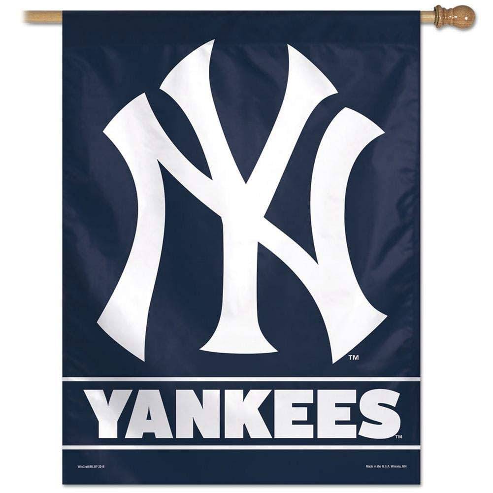 New York Yankees Team Logo Vertical Flag Official Sports Fan Gear Official NFL Fan Gear