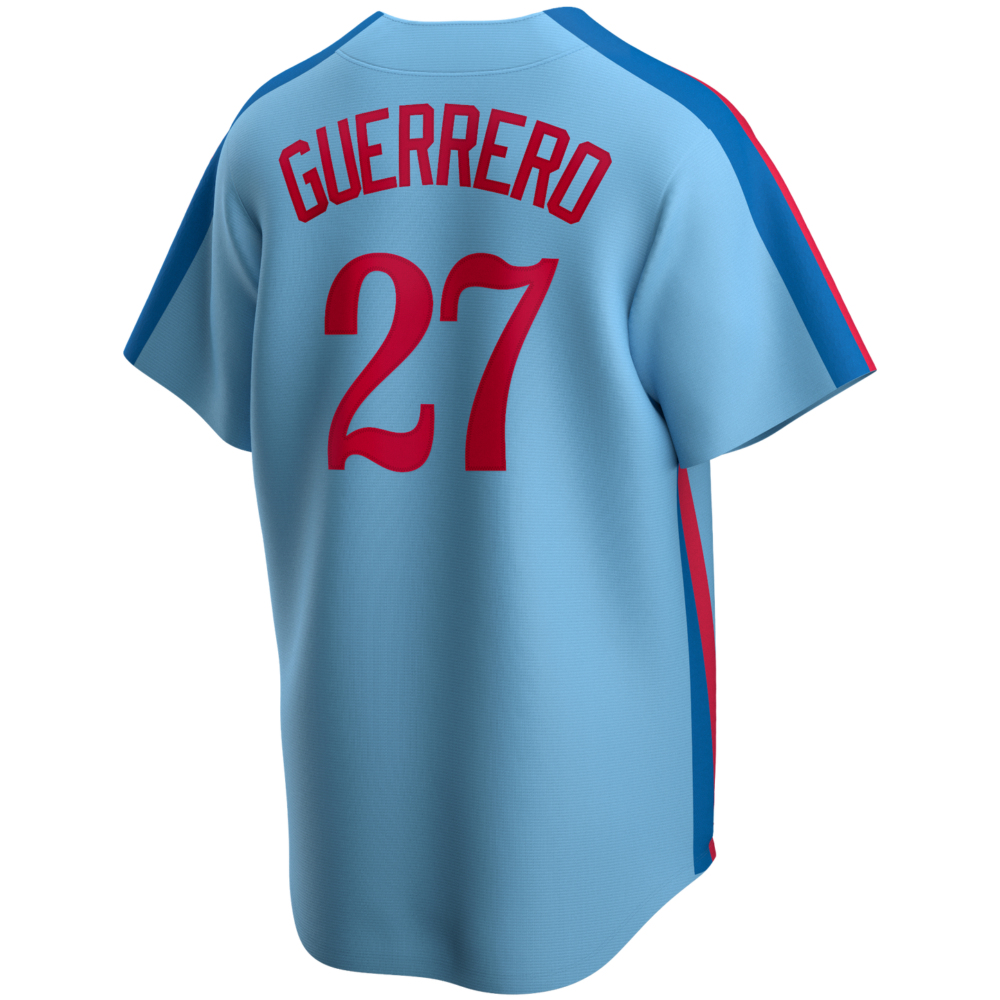 Men's Montreal Expos Vladimir Guerrero Nike Light Blue Road Cooperstown Collection Team Jersey Official Team Jersey Sports Fan Apparel Official NFL Team Jersey Football Fan Apparel