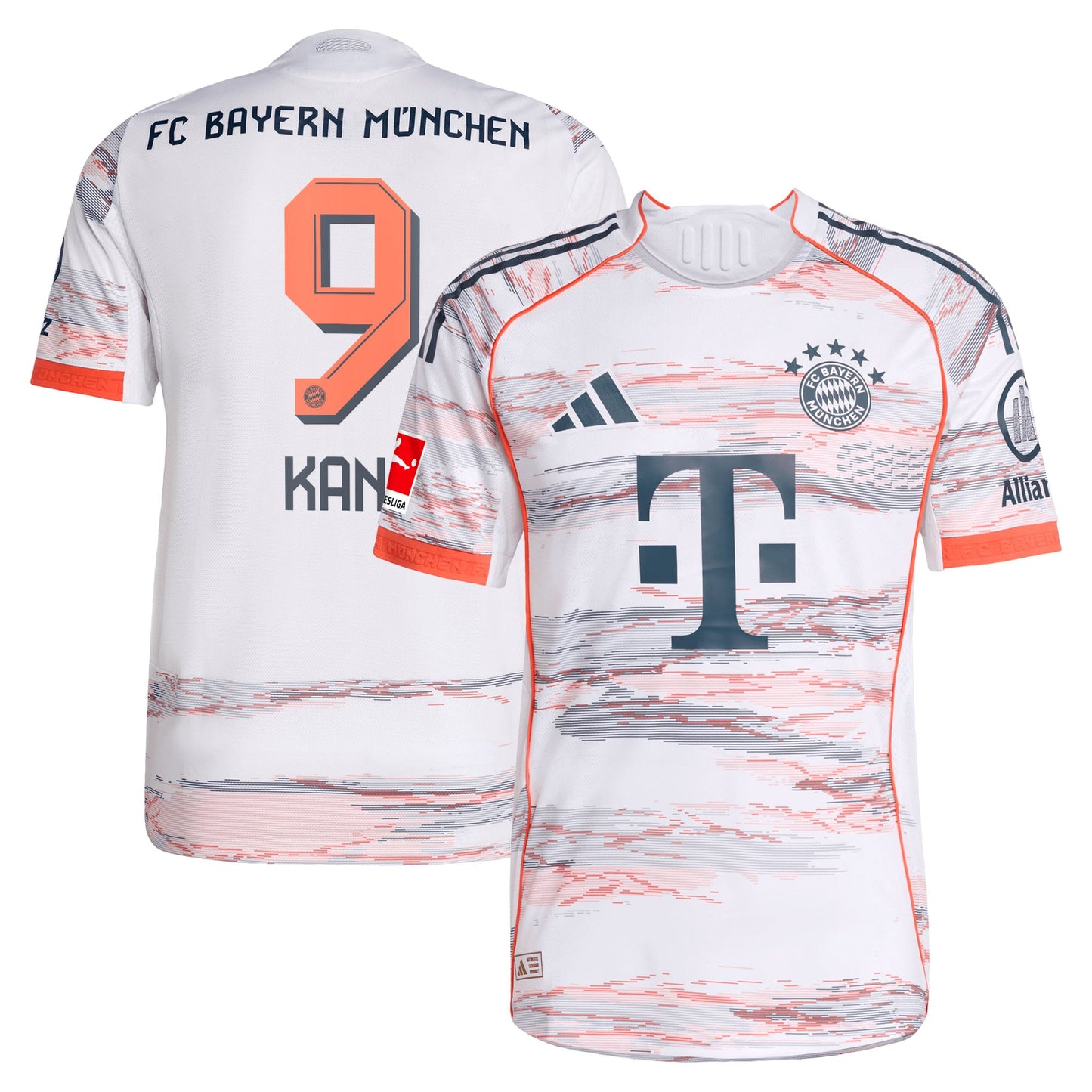 Harry Kane Bayern Munich Away Adidas Jersey 2026 Official Team Jersey Sports Fan Apparel