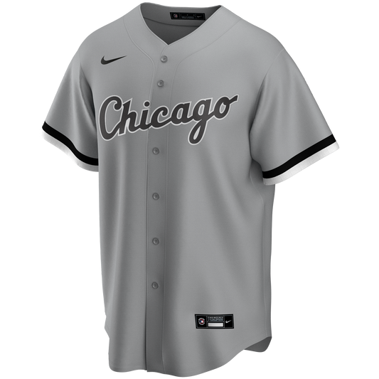 Men's Chicago White Sox Nike Gray Road Replica Team Jersey Official Team Jersey Sports Fan Apparel Official NFL Team Jersey Football Fan Apparel
