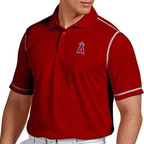 Antigua Men's Los Angeles Angels of Anaheim Icon Performance Polo Official Sports Fan Gear Official NFL Fan Gear