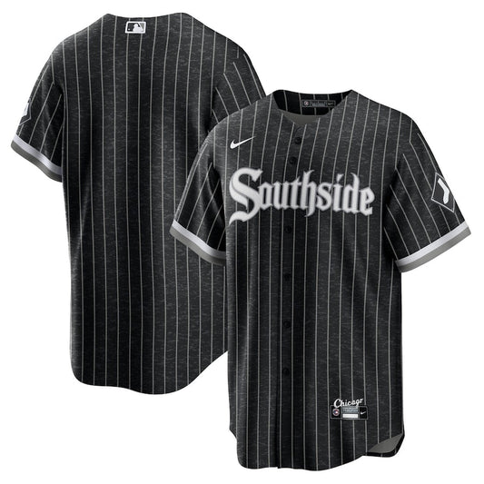 Men's Chicago White Sox Nike Black Southside City Connect Replica Jersey Official Team Jersey Sports Fan Apparel Official NFL Team Jersey Football Fan Apparel