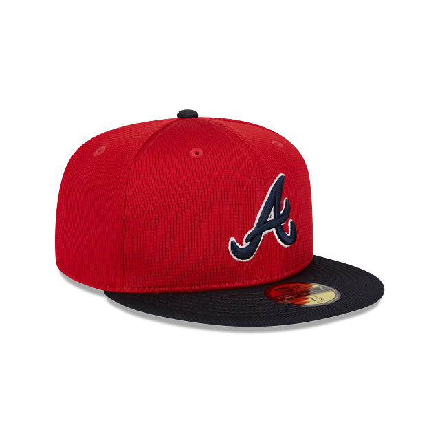 Atlanta Braves New Era Red/Navy 2025 Spring Training 59FIFTY Fitted Hat Official Team Hat Sports Fan Cap Official NFL Team Hat Football Fan Cap
