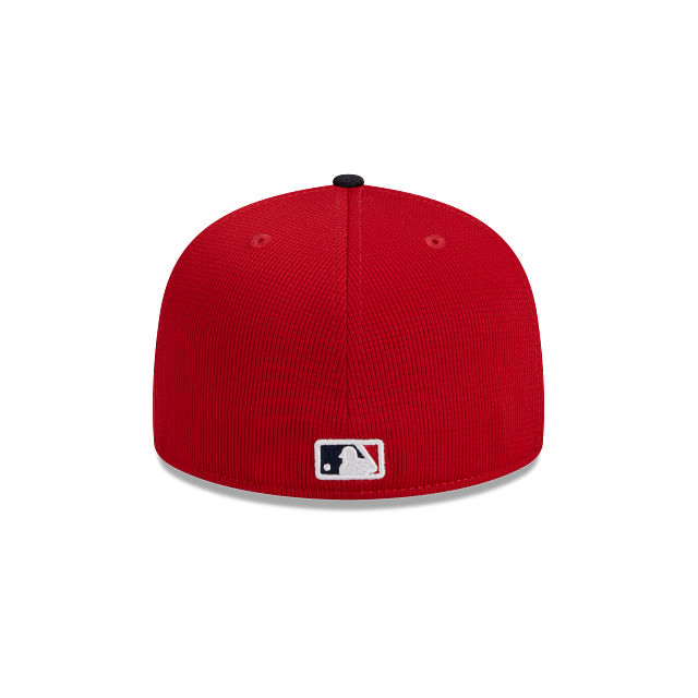 Atlanta Braves New Era Red/Navy 2025 Spring Training 59FIFTY Fitted Hat Official Team Hat Sports Fan Cap Official NFL Team Hat Football Fan Cap