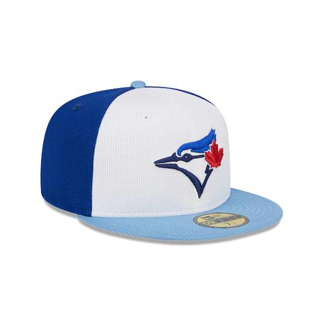 Toronto Blue Jays New Era White/Blue 2024 Spring Training 59FIFTY Fitted Hat Official Team Hat Sports Fan Cap Official NFL Team Hat Football Fan Cap