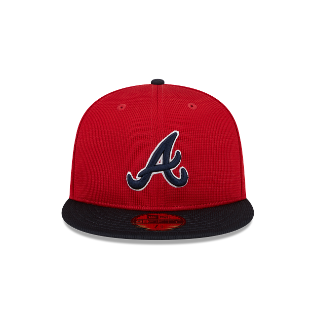 Atlanta Braves New Era Red/Navy 2025 Spring Training 59FIFTY Fitted Hat Official Team Hat Sports Fan Cap Official NFL Team Hat Football Fan Cap
