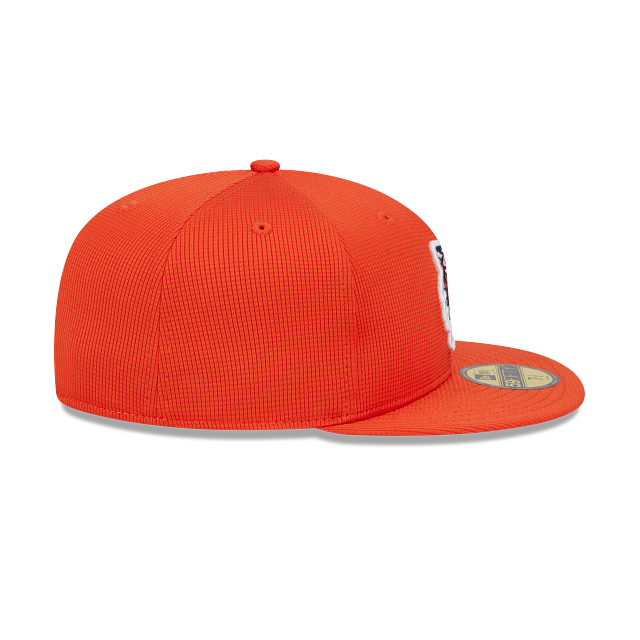 Detroit Tigers New Era Orange 2025 Spring Training 59FIFTY Fitted Hat Official Team Hat Sports Fan Cap Official NFL Team Hat Football Fan Cap