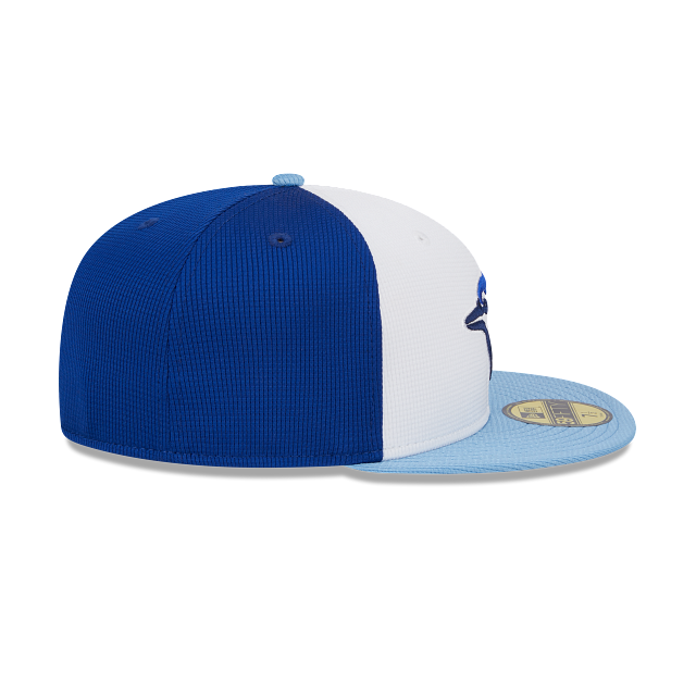 Toronto Blue Jays New Era White/Blue 2024 Spring Training 59FIFTY Fitted Hat Official Team Hat Sports Fan Cap Official NFL Team Hat Football Fan Cap
