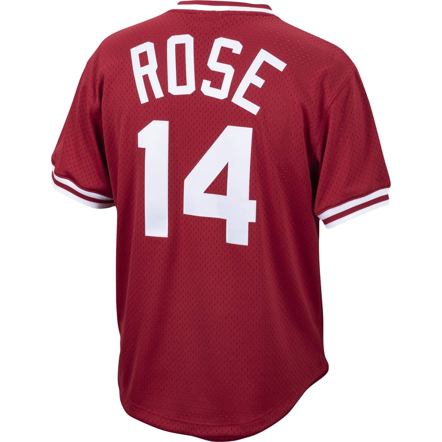 Men's Pete Rose Cincinnati Reds Mitchell & Ness Cooperstown Collection Authentic Mesh Batting Practice Jersey - Red Official Team Jersey Sports Fan Apparel Official NFL Team Jersey Football Fan Apparel