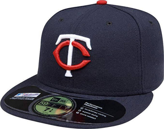 MLB Minnesota Twins Home AC On Field 59Fifty Fitted Cap Official Team Hat Sports Fan Cap Official NFL Team Hat Football Fan Cap