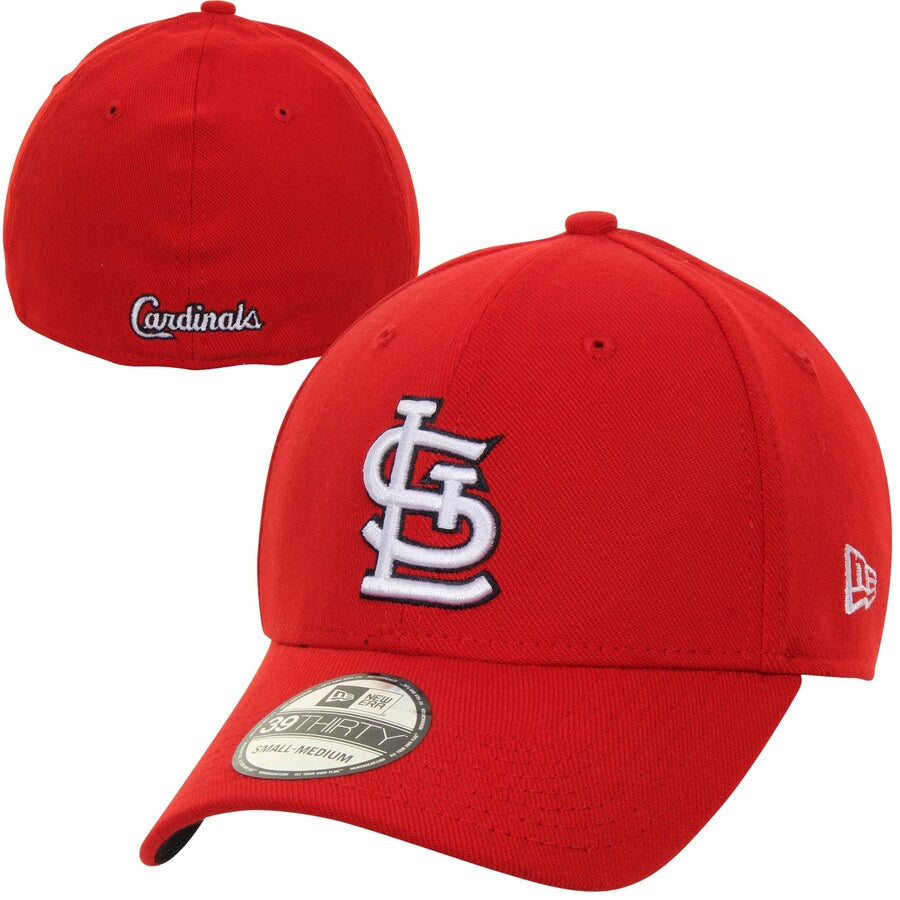 Men's St. Louis Cardinals New Era Red MLB Team Classic Game 39THIRTY Flex Hat Official Team Hat Sports Fan Cap Official NFL Team Hat Football Fan Cap