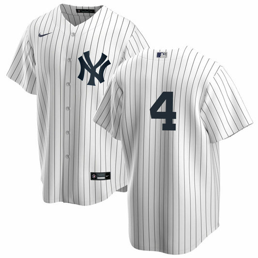 Men's Nike Lou Gehrig #4 White New York Yankees Home Official Replica Player Jersey Official Team Jersey Sports Fan Apparel Official NFL Team Jersey Football Fan Apparel