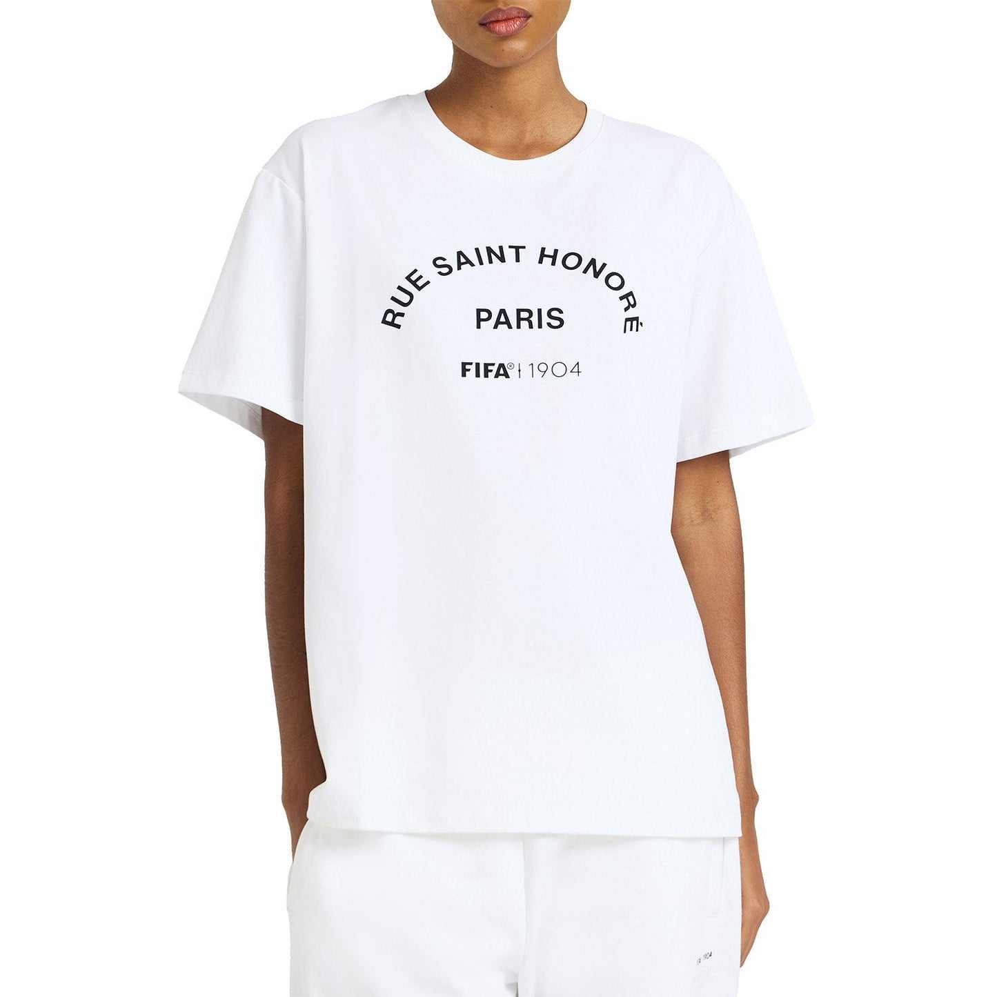 FIFA 1904 Arch Graphic White T-Shirt - Unisex Casual Graphic T Shirt