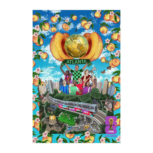 FIFA World Cup 2026 Atlanta Host City Poster Popular Style Comfort Casual
