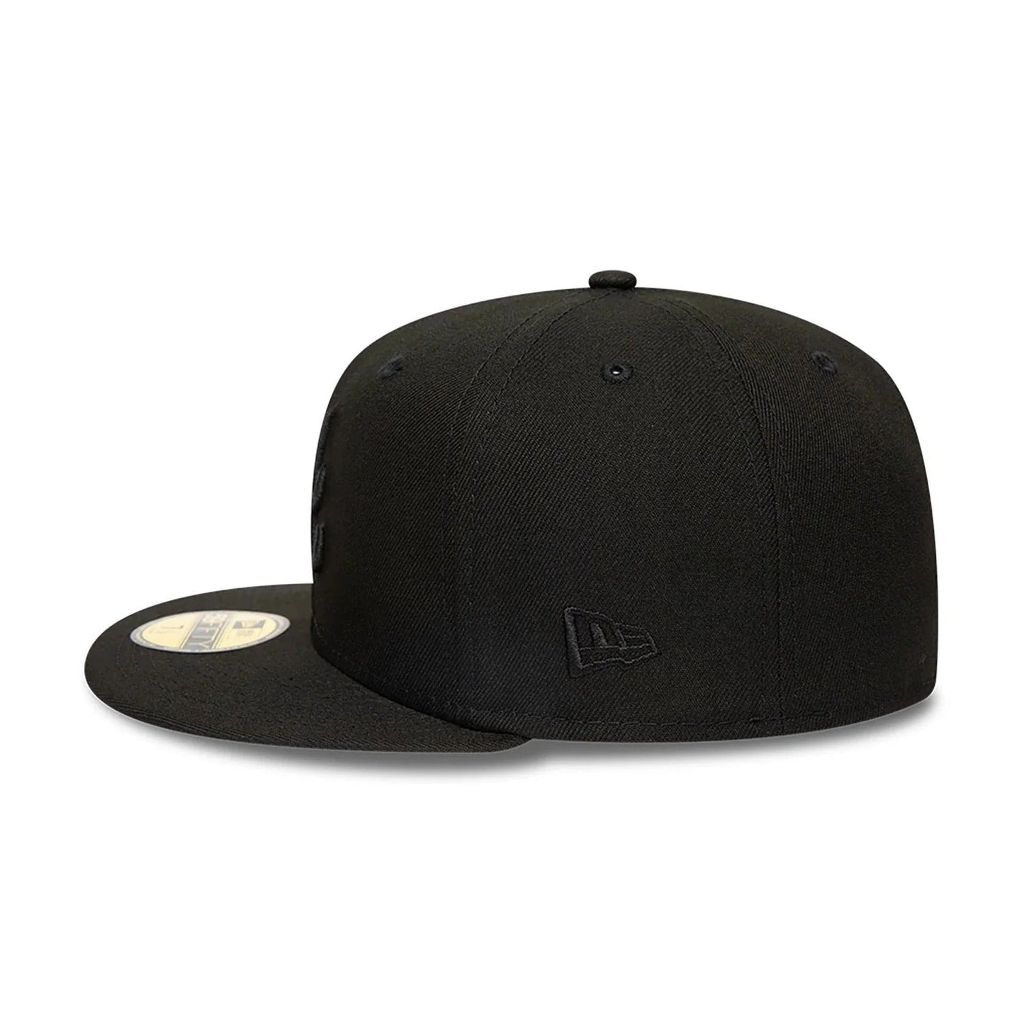 Atlanta Braves MLB League Essential 59FIFTY Fitted New Era Black/Black Official Team Hat Sports Fan Cap Official NFL Team Hat Football Fan Cap