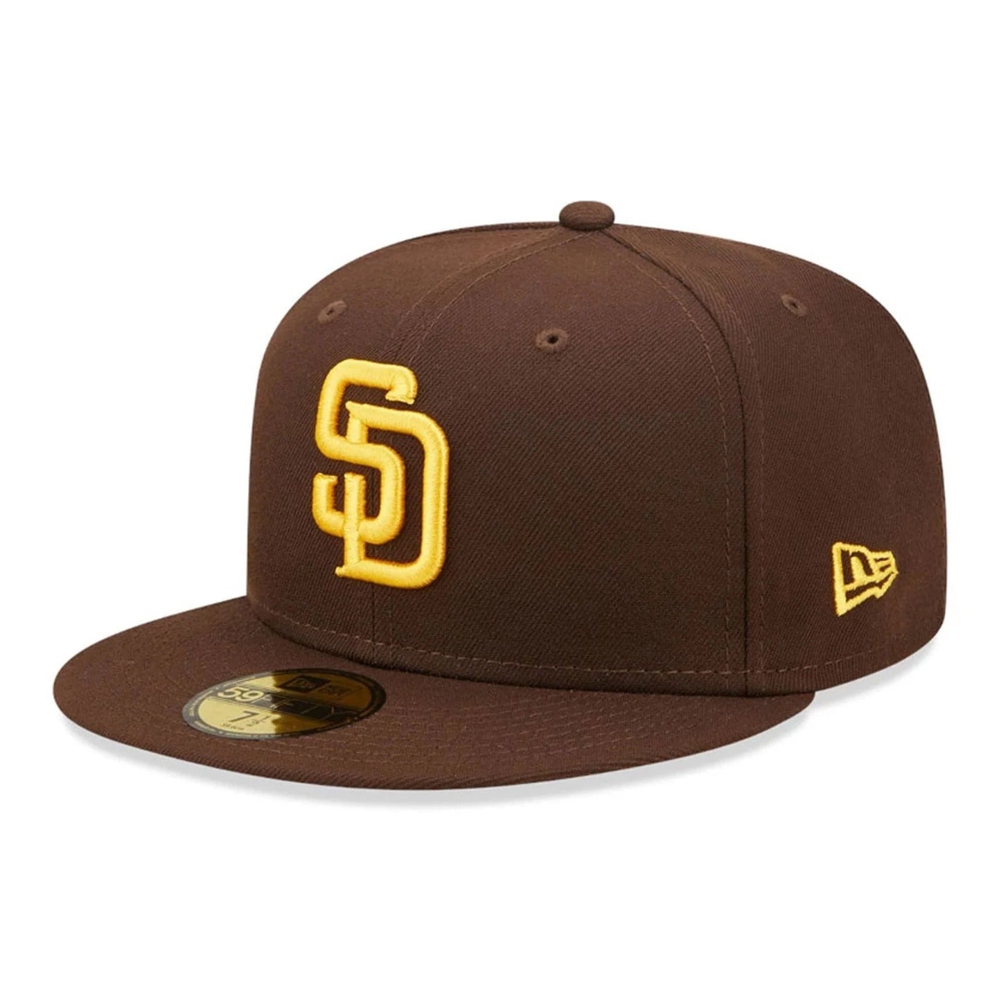 San Diego Padres MLB AC Perf 59FIFTY Fitted New Era Brown/Gold Official Team Hat Sports Fan Cap Official NFL Team Hat Football Fan Cap