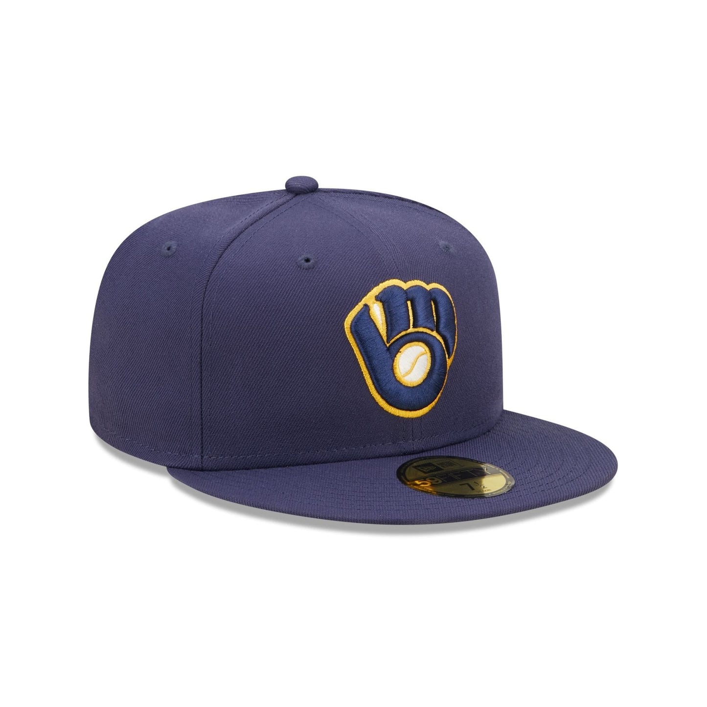 Milwaukee Brewers MLB AC Perf 59FIFTY Fitted New Era Blue Official Team Hat Sports Fan Cap Official NFL Team Hat Football Fan Cap