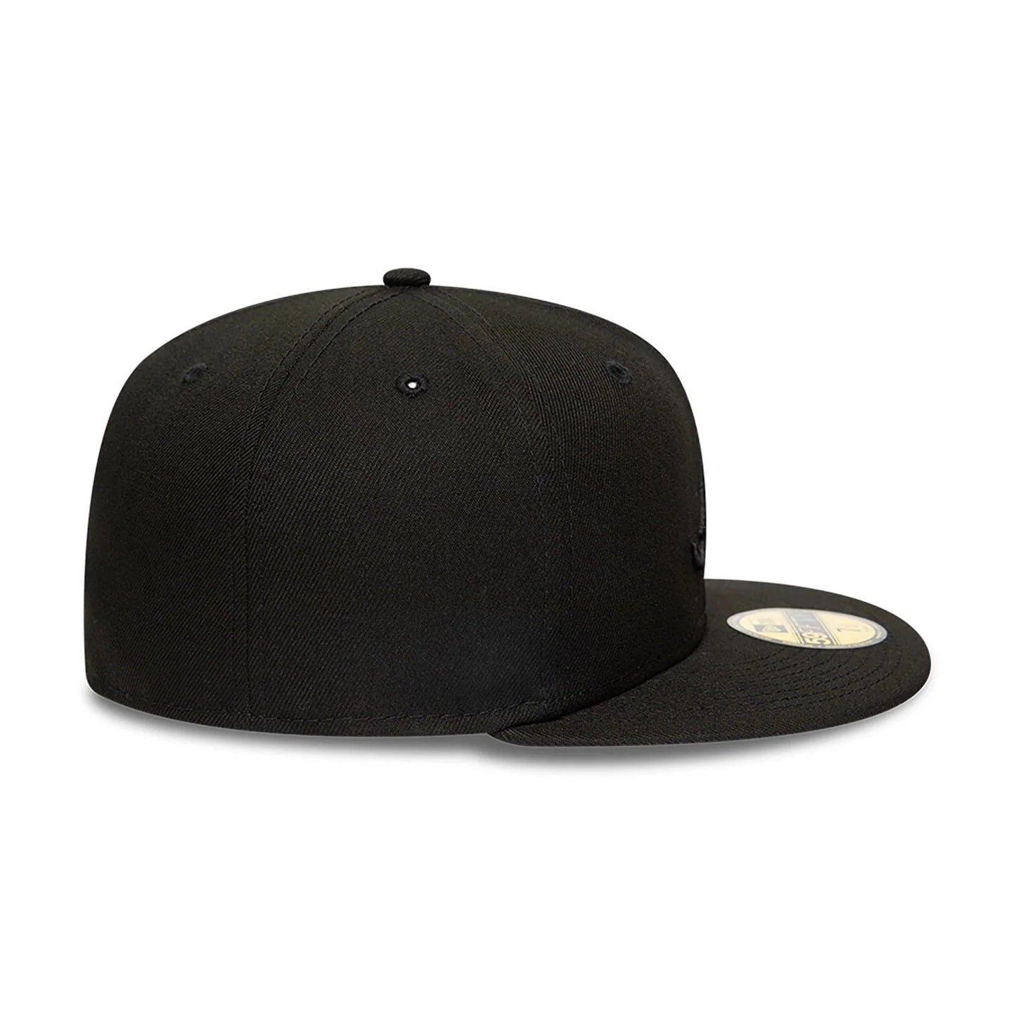 Atlanta Braves MLB League Essential 59FIFTY Fitted New Era Black/Black Official Team Hat Sports Fan Cap Official NFL Team Hat Football Fan Cap