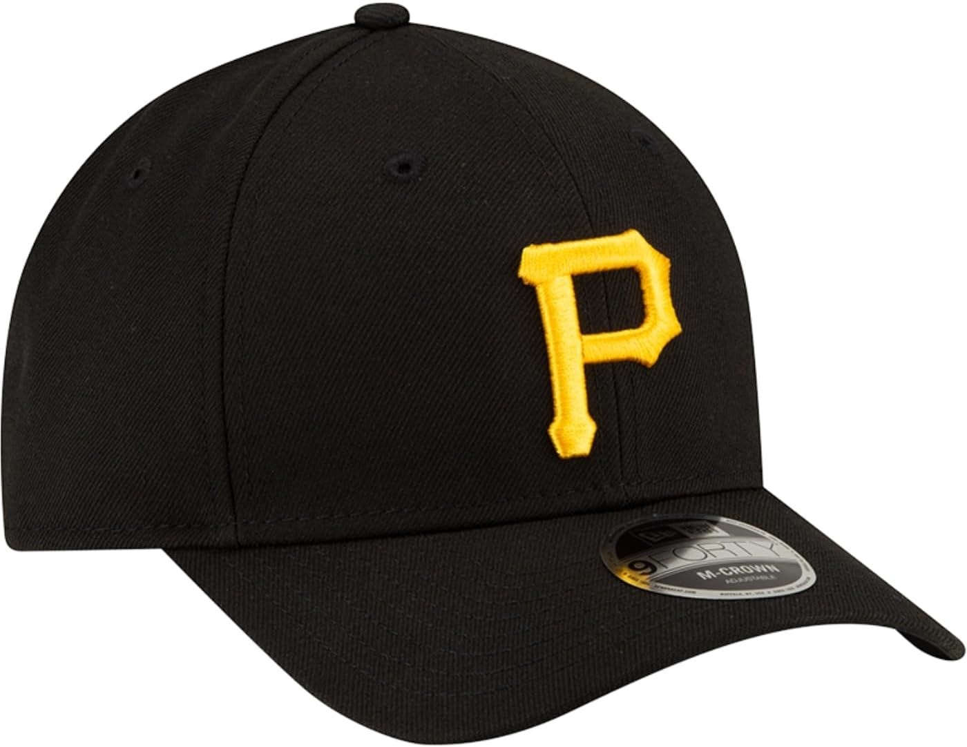 Pittsburgh Pirates MLB 9FORTY M Crown Snapback New Era Black/Yellow Official Team Hat Sports Fan Cap Official NFL Team Hat Football Fan Cap