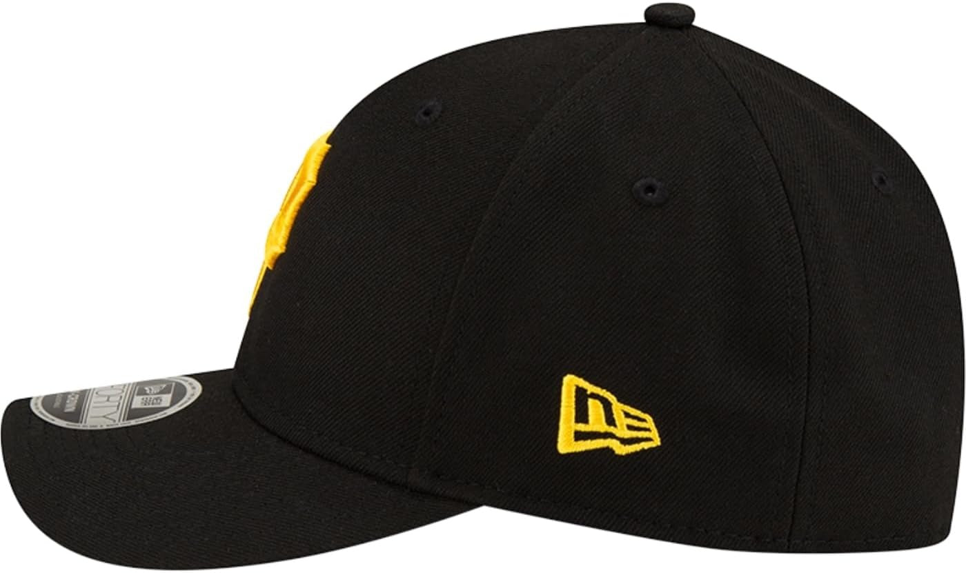 Pittsburgh Pirates MLB 9FORTY M Crown Snapback New Era Black/Yellow Official Team Hat Sports Fan Cap Official NFL Team Hat Football Fan Cap