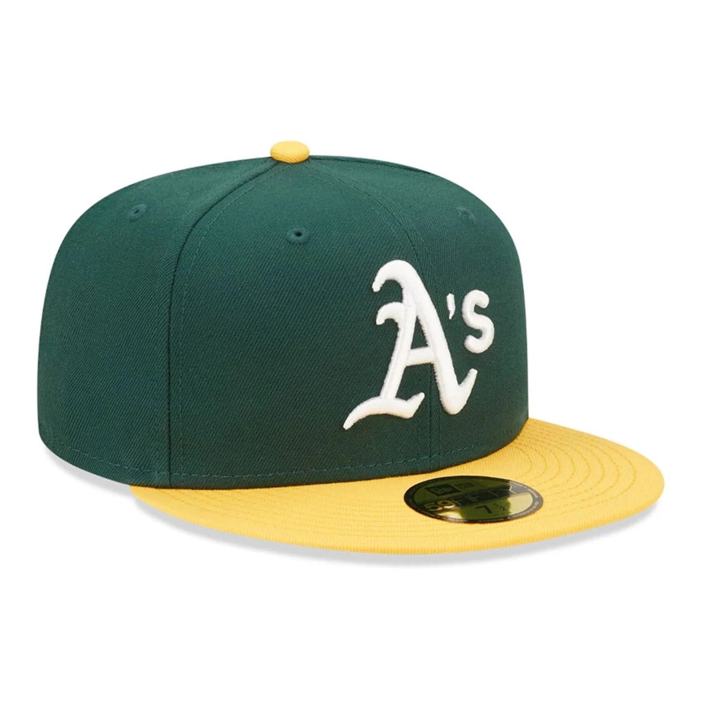 Oakland Athletics MLB AC Perf 59FIFTY Fitted New Era Green/Yellow Official Team Hat Sports Fan Cap Official NFL Team Hat Football Fan Cap