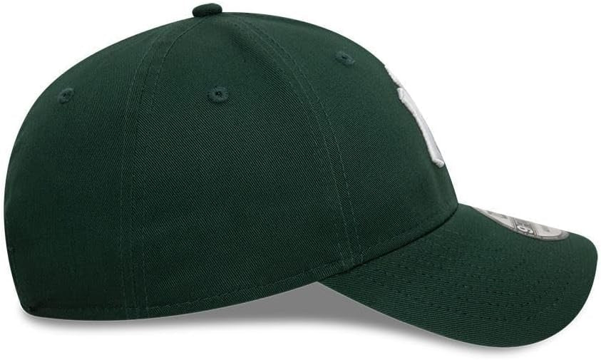 New York Yankees MLB League Essential 9FORTY Strapback New Era Dark Green/White Official Team Hat Sports Fan Cap Official NFL Team Hat Football Fan Cap