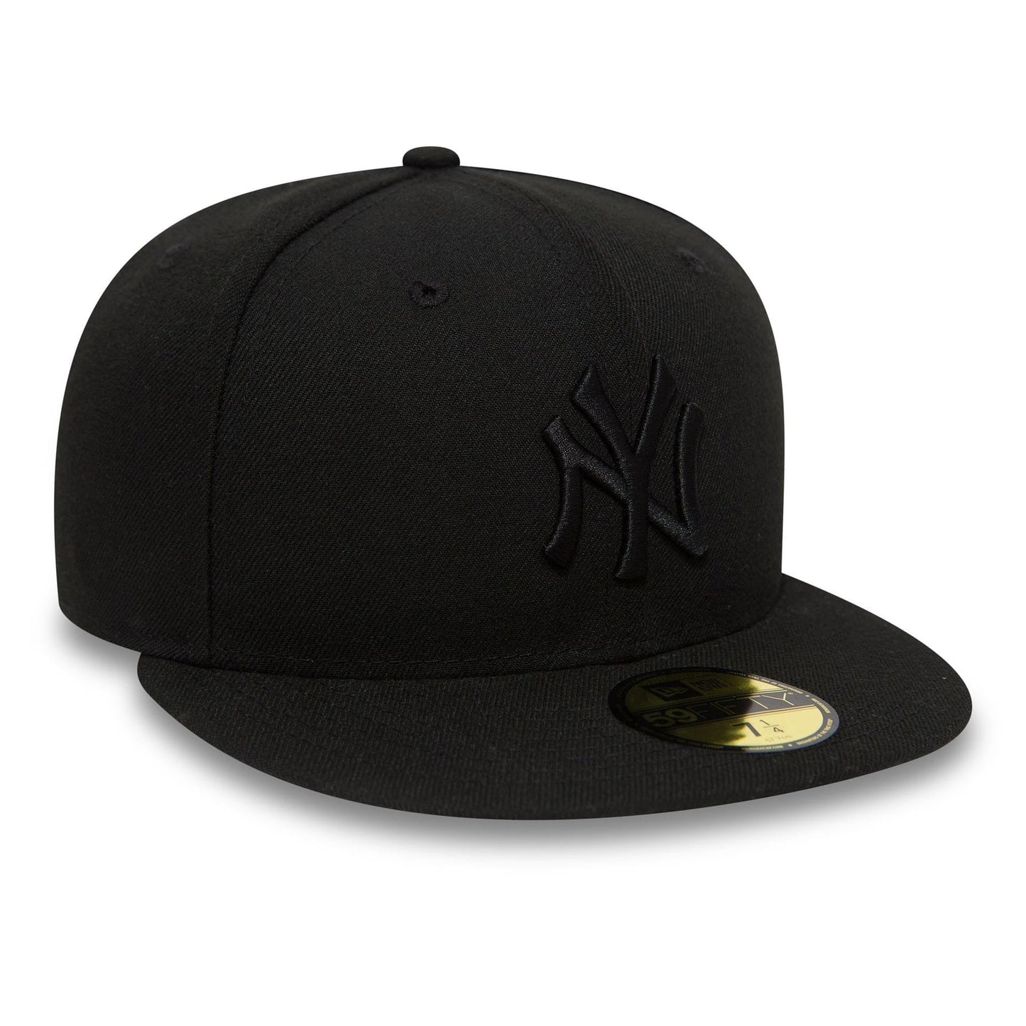 New York Yankees MLB League Essential 59FIFTY Fitted New Era Black/Black Official Team Hat Sports Fan Cap Official NFL Team Hat Football Fan Cap
