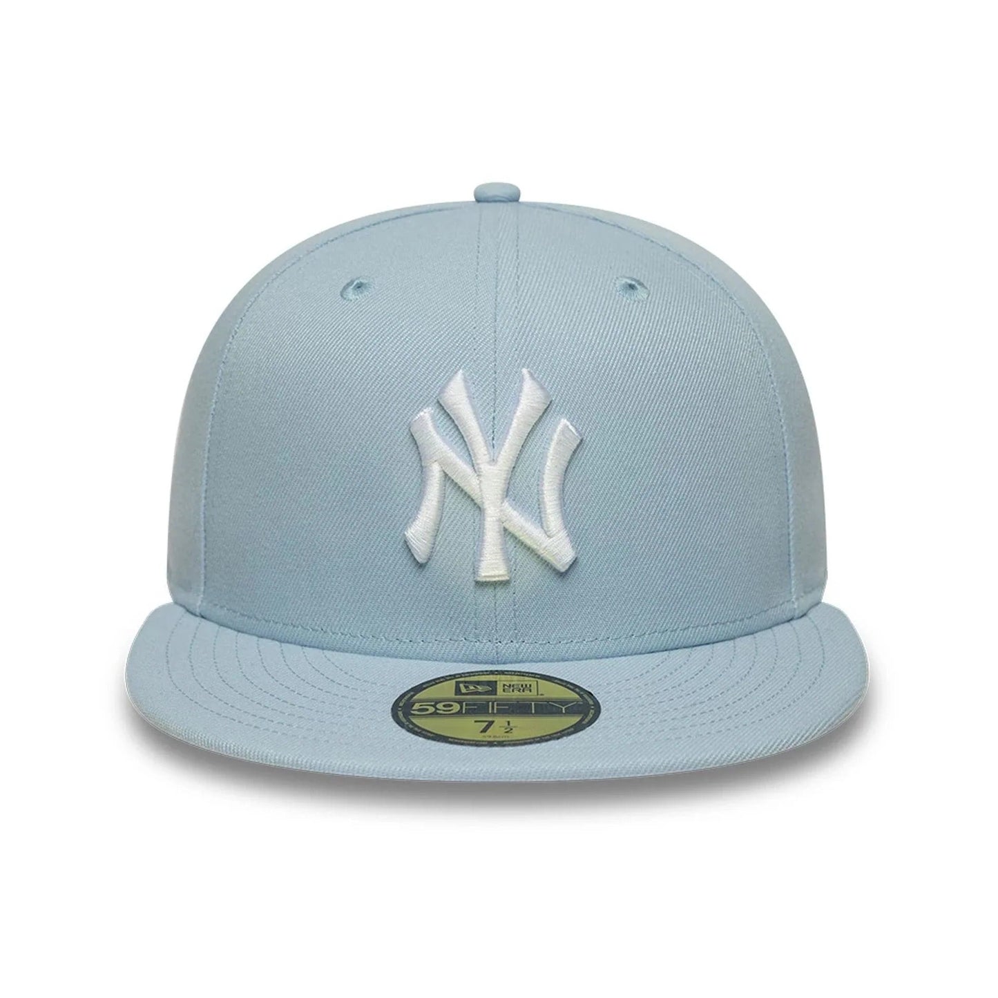 New York Yankees MLB League Essential 59FIFTY Fitted Cap New Era Light Blue Official Team Hat Sports Fan Cap Official NFL Team Hat Football Fan Cap