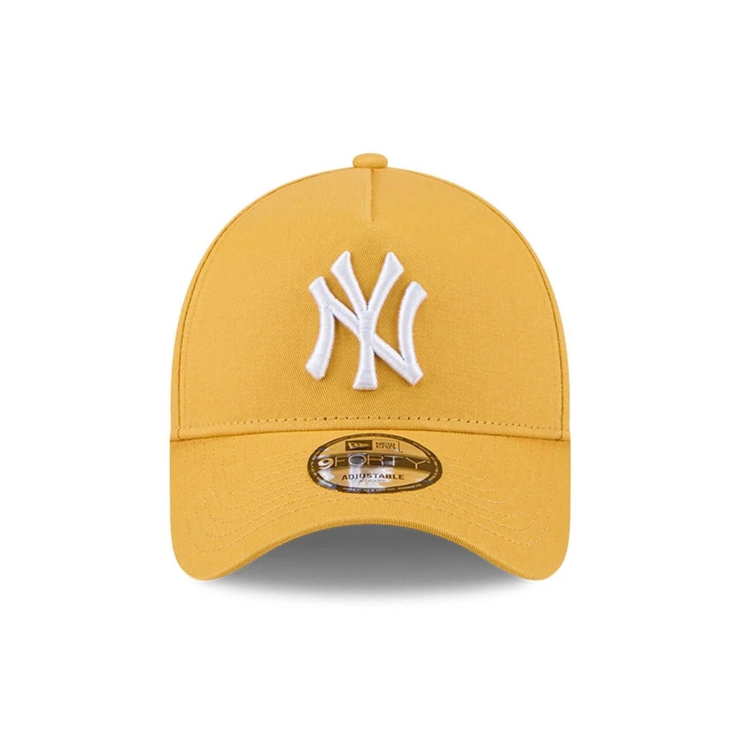 New York Yankees MLB Script A-Frame Snapback New Era Yellow Official Sports Fan Gear Official NFL Fan Gear