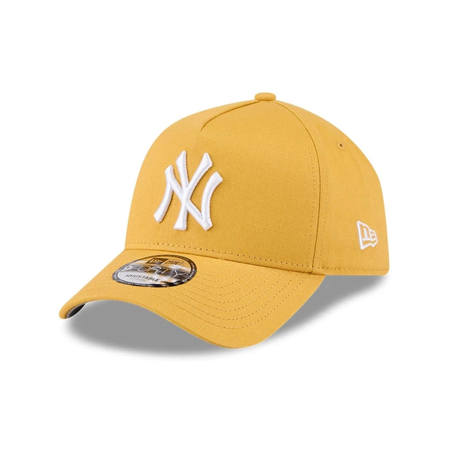 New York Yankees MLB Script A-Frame Snapback New Era Yellow Official Sports Fan Gear Official NFL Fan Gear