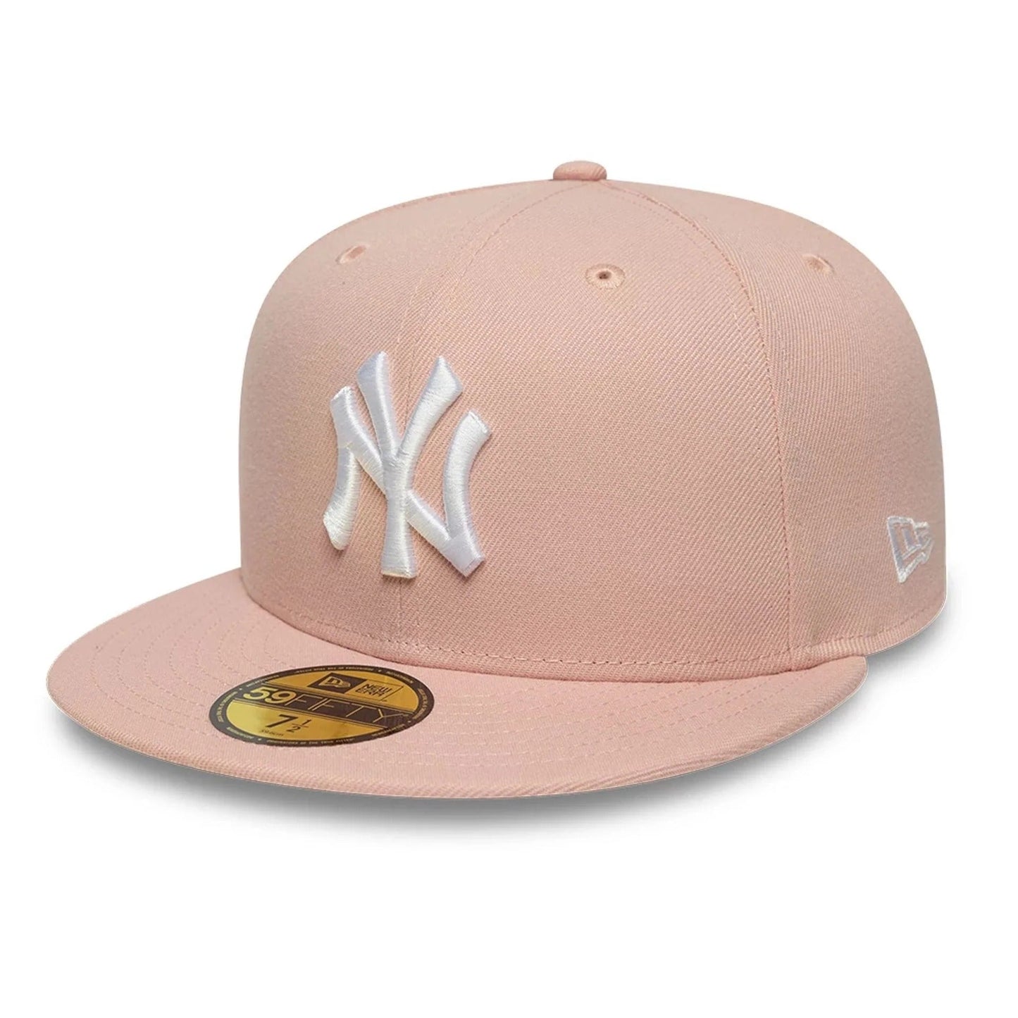 New York Yankees MLB League Essential 59FIFTY Fitted Cap New Era Pink/White Official Team Hat Sports Fan Cap Official NFL Team Hat Football Fan Cap