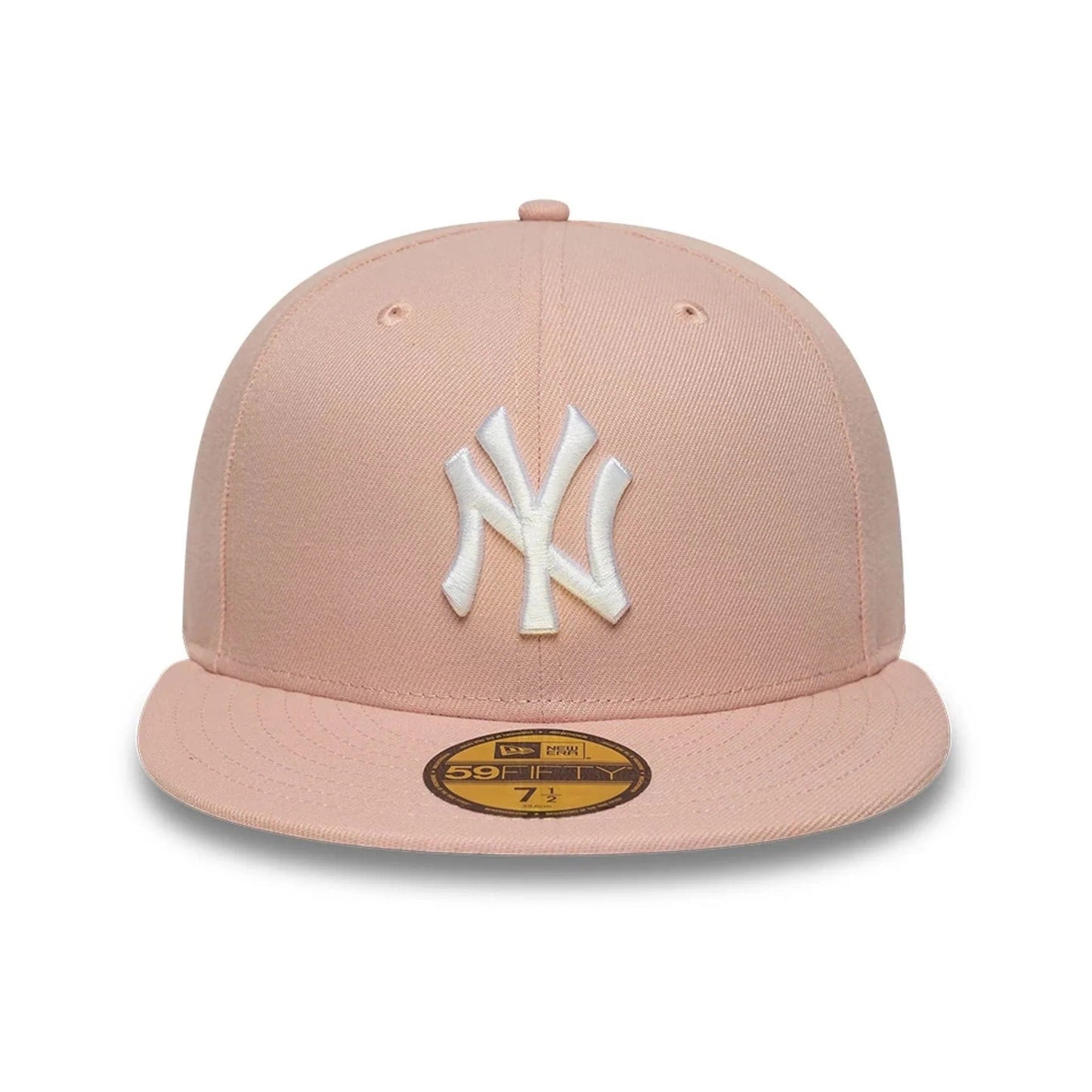 New York Yankees MLB League Essential 59FIFTY Fitted Cap New Era Pink/White Official Team Hat Sports Fan Cap Official NFL Team Hat Football Fan Cap