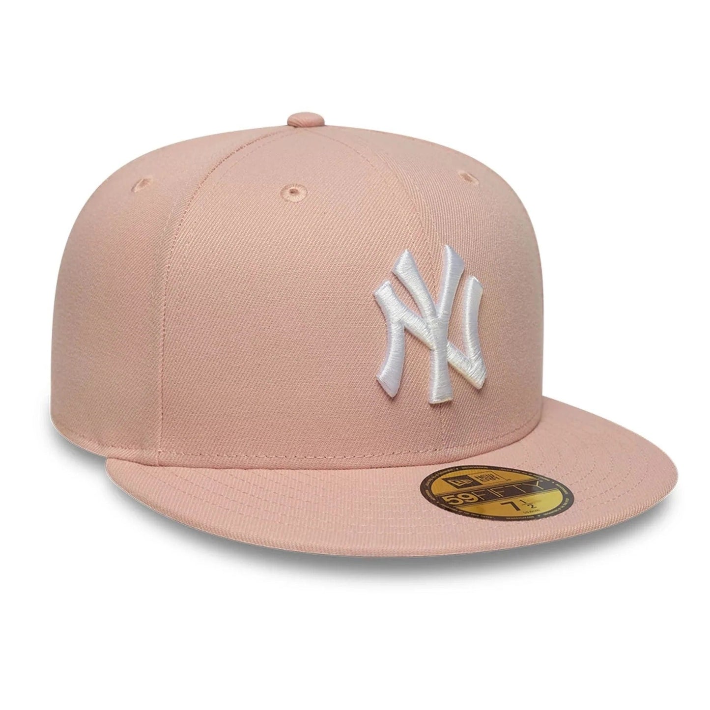 New York Yankees MLB League Essential 59FIFTY Fitted Cap New Era Pink/White Official Team Hat Sports Fan Cap Official NFL Team Hat Football Fan Cap