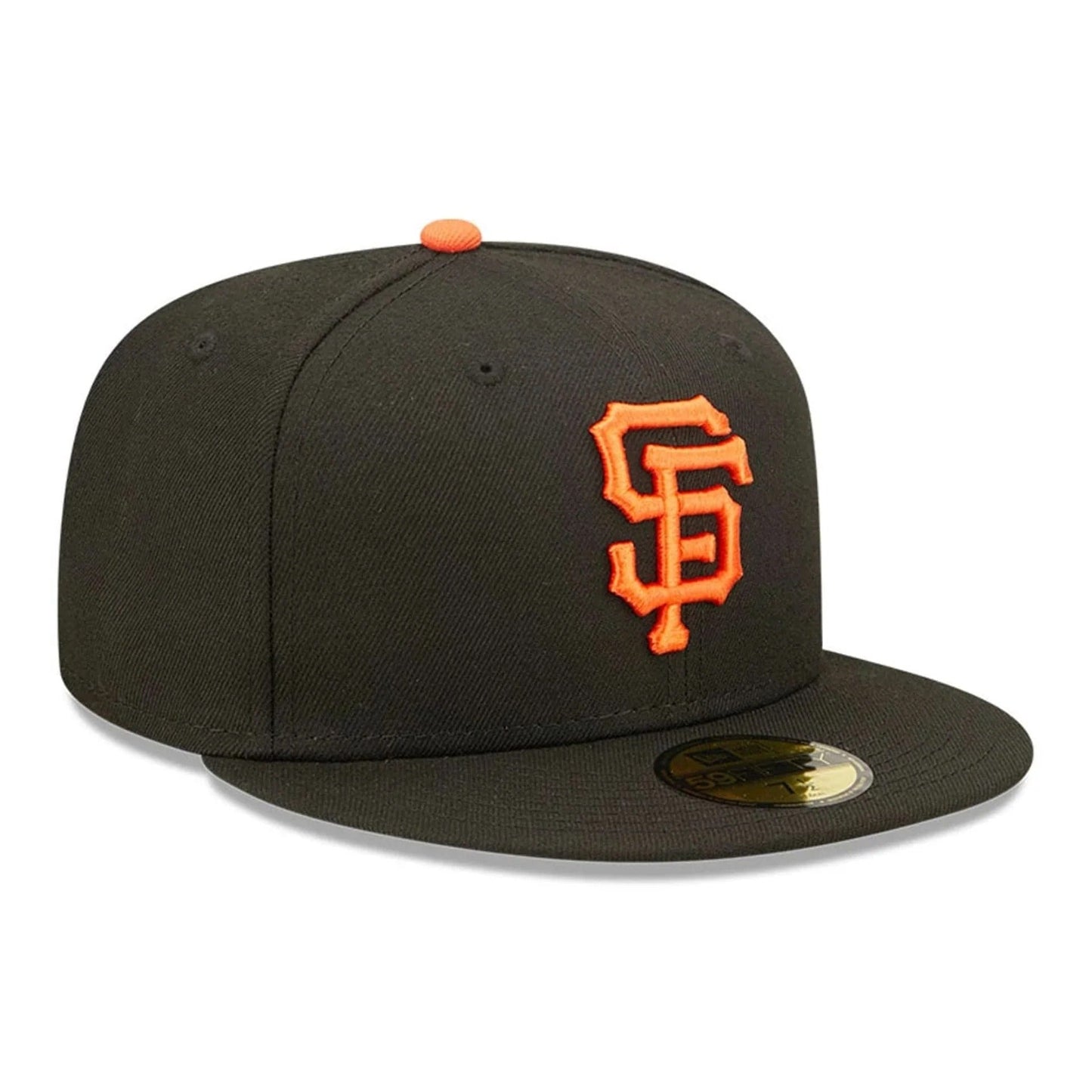 San Francisco Giants MLB AC Perf 59FIFTY Fitted New Era Black/Orange Official Team Hat Sports Fan Cap Official NFL Team Hat Football Fan Cap