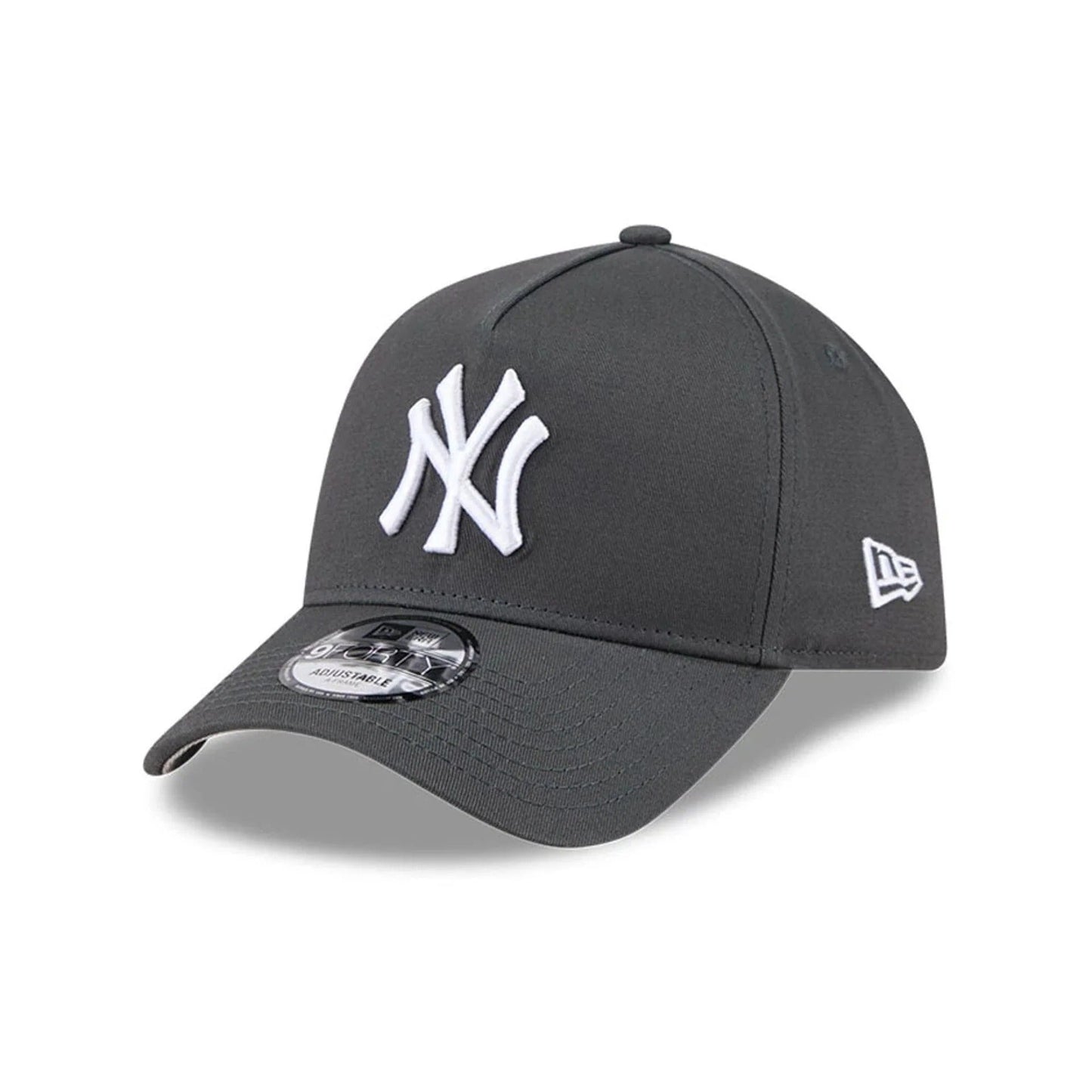 New York Yankees MLB Script A-Frame Snapback New Era Grey Official Sports Fan Gear Official NFL Fan Gear