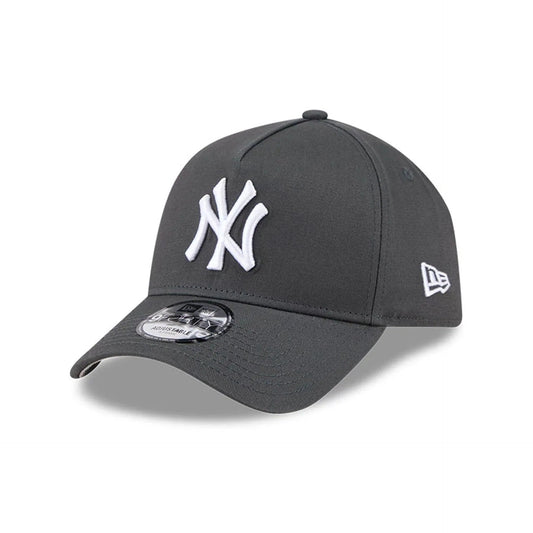 New York Yankees MLB Script A-Frame Snapback New Era Grey Official Sports Fan Gear Official NFL Fan Gear