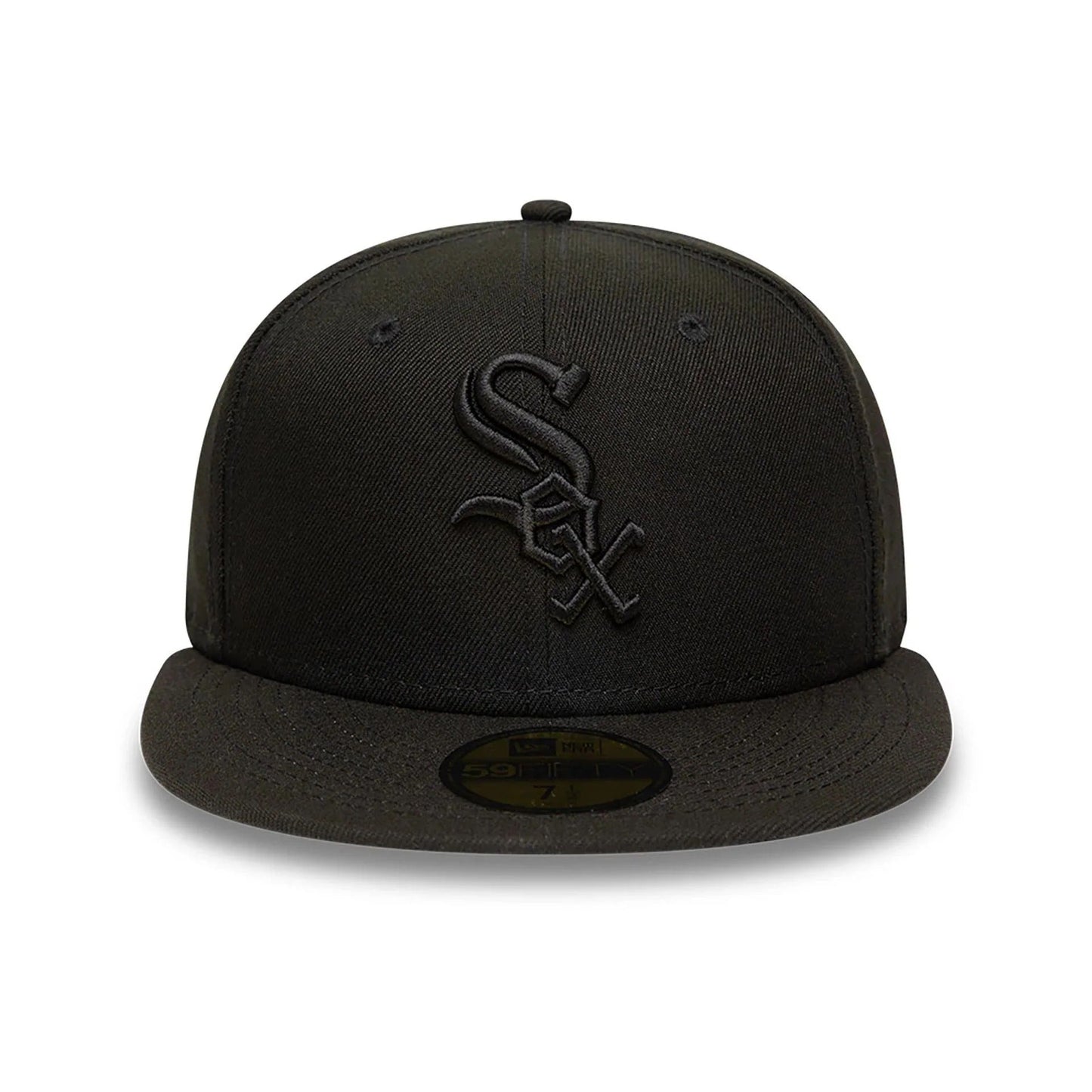 Chicago White Sox MLB League Essential 59FIFTY Fitted New Era Black/Black Official Team Hat Sports Fan Cap Official NFL Team Hat Football Fan Cap