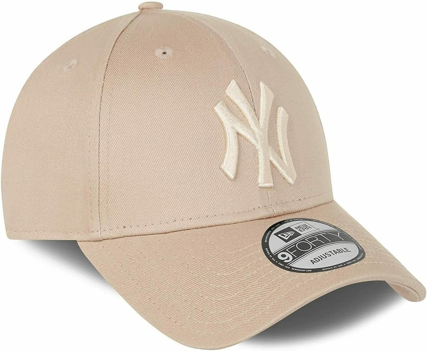 New York Yankees MLB League Essential 9FORTY Strapback New Era Cam/Stone Official Team Hat Sports Fan Cap Official NFL Team Hat Football Fan Cap