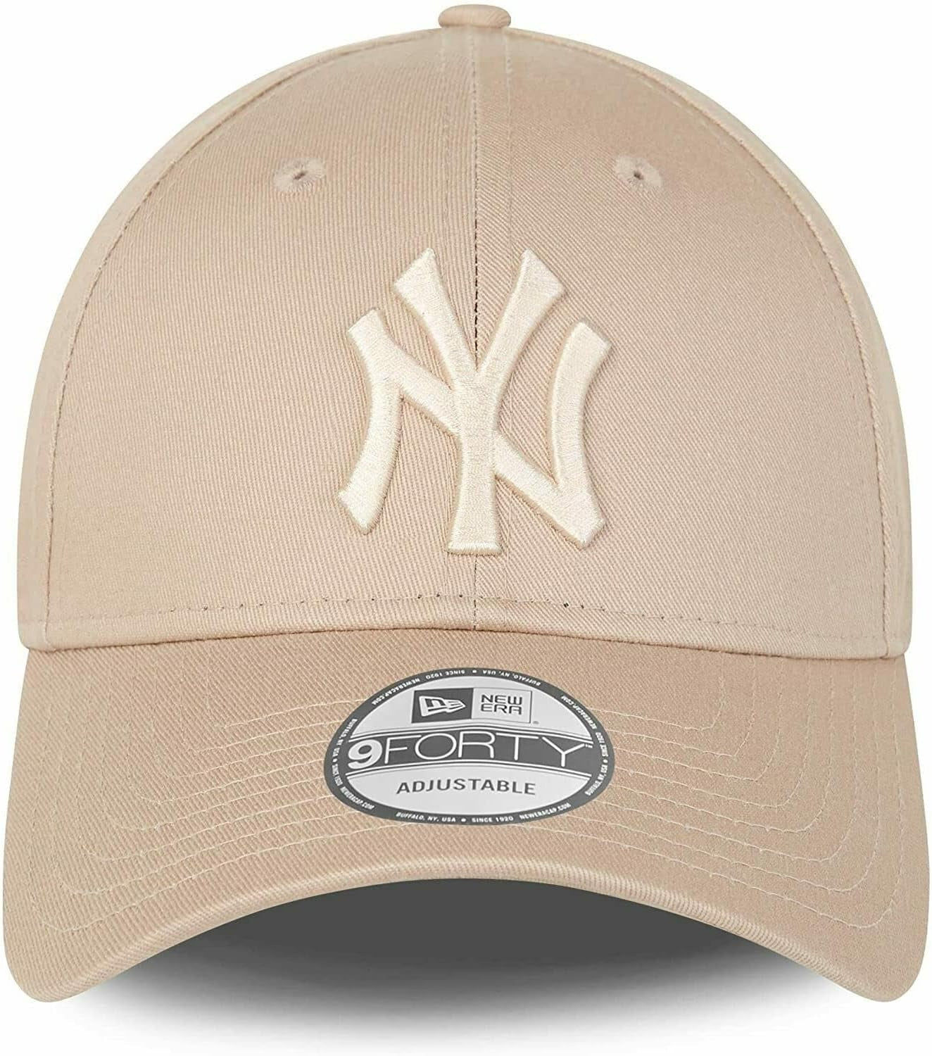 New York Yankees MLB League Essential 9FORTY Strapback New Era Cam/Stone Official Team Hat Sports Fan Cap Official NFL Team Hat Football Fan Cap