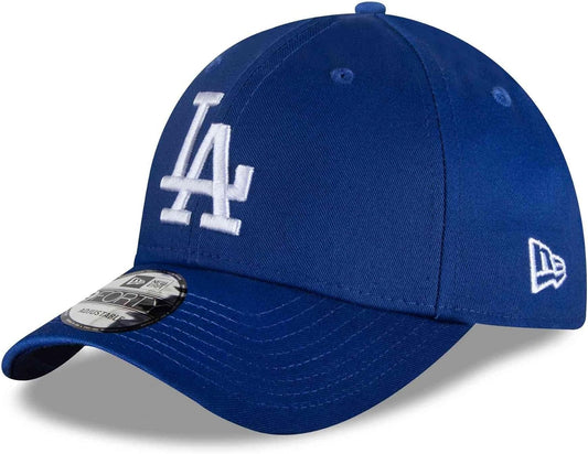 Los Angeles Dodgers MLB League Essential 9FORTY Strapback New Era Blue Official Team Hat Sports Fan Cap Official NFL Team Hat Football Fan Cap