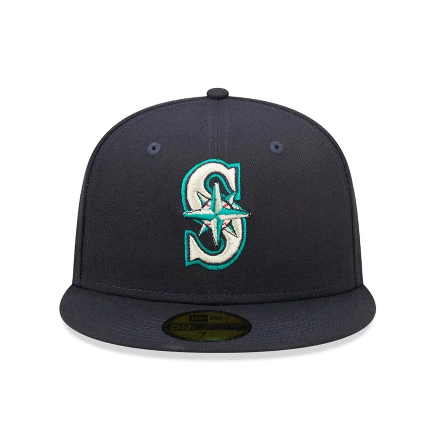 Seattle Mariners MLB AC Perf 59Fifty Fitted New Era Navy Blue Official Team Hat Sports Fan Cap Official NFL Team Hat Football Fan Cap