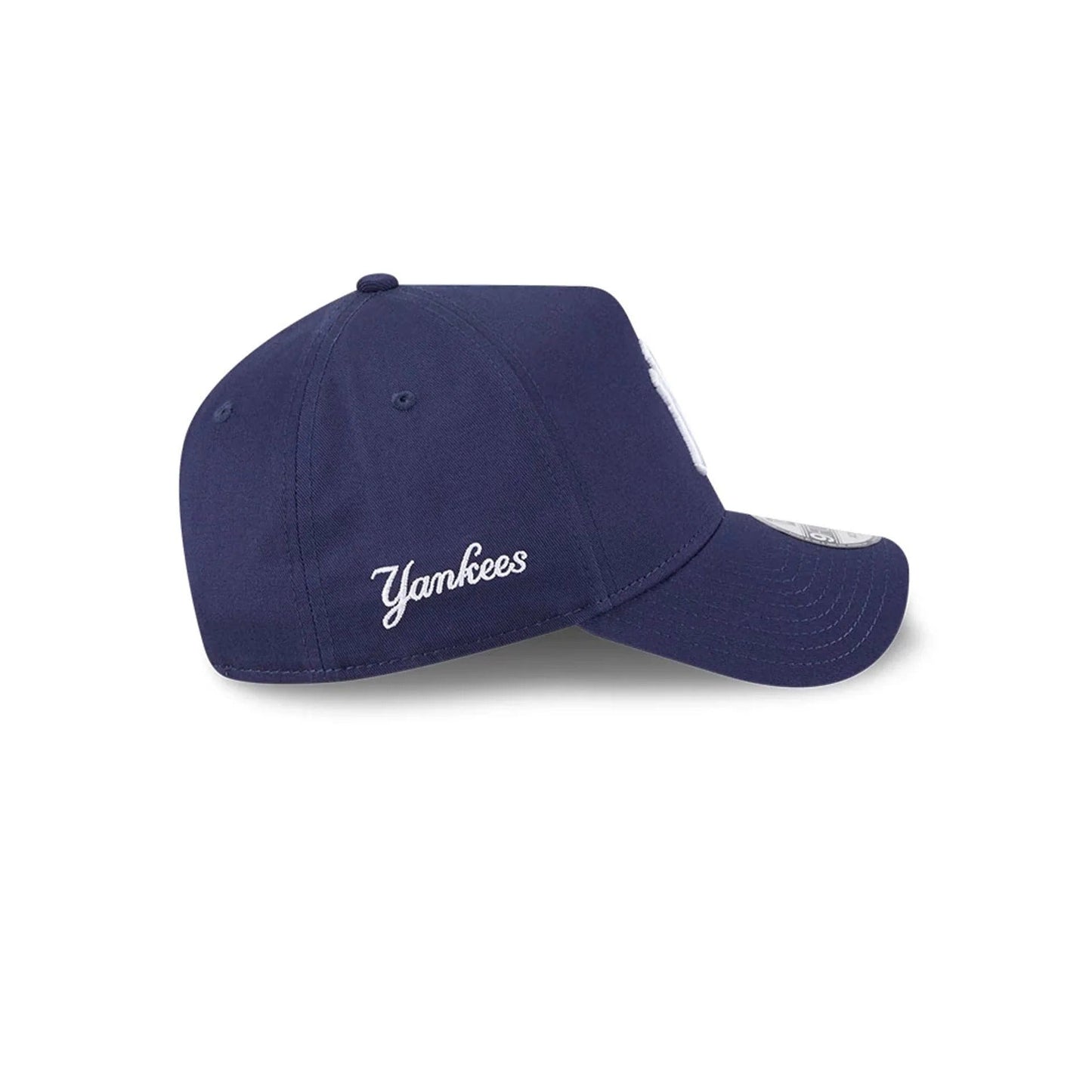 New York Yankees MLB Script A-Frame Snapback New Era Navy Official Sports Fan Gear Official NFL Fan Gear