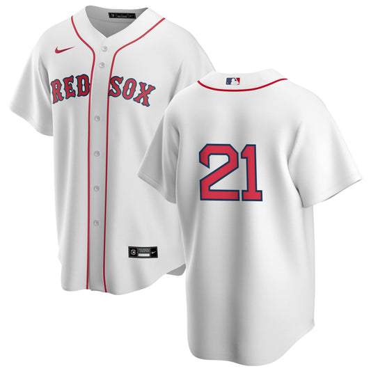 Men's Nike Boston Red Sox Roger Clemens #21 Home Official Replica Player Jersey Official Team Jersey Sports Fan Apparel Official NFL Team Jersey Football Fan Apparel