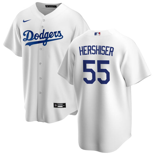 Men's Orel Hershiser Los Angeles Dodgers Nike White Home Replica Team Jersey Official Team Jersey Sports Fan Apparel Official NFL Team Jersey Football Fan Apparel