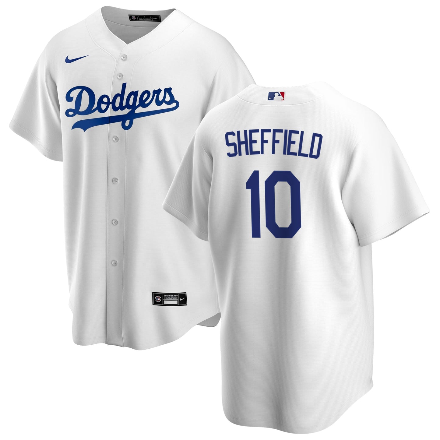 Men's Gary Sheffield Los Angeles Dodgers Nike White Home Replica Team Jersey Official Team Jersey Sports Fan Apparel Official NFL Team Jersey Football Fan Apparel