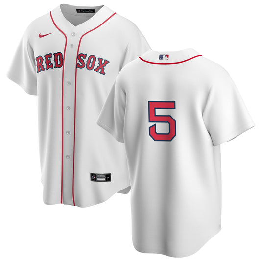 Men's Nike Boston Red Sox Nomar Garciaparra #5 Home Official Replica Player Jersey Official Team Jersey Sports Fan Apparel Official NFL Team Jersey Football Fan Apparel